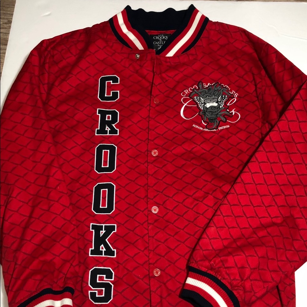 Crooks and Castles varsity jacket